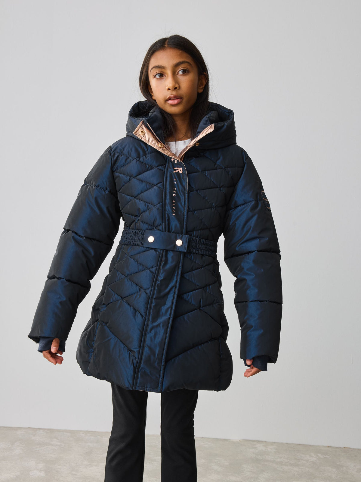 Baker by Ted Baker Shower Resistant Midweight Belted Padded Coat image 2