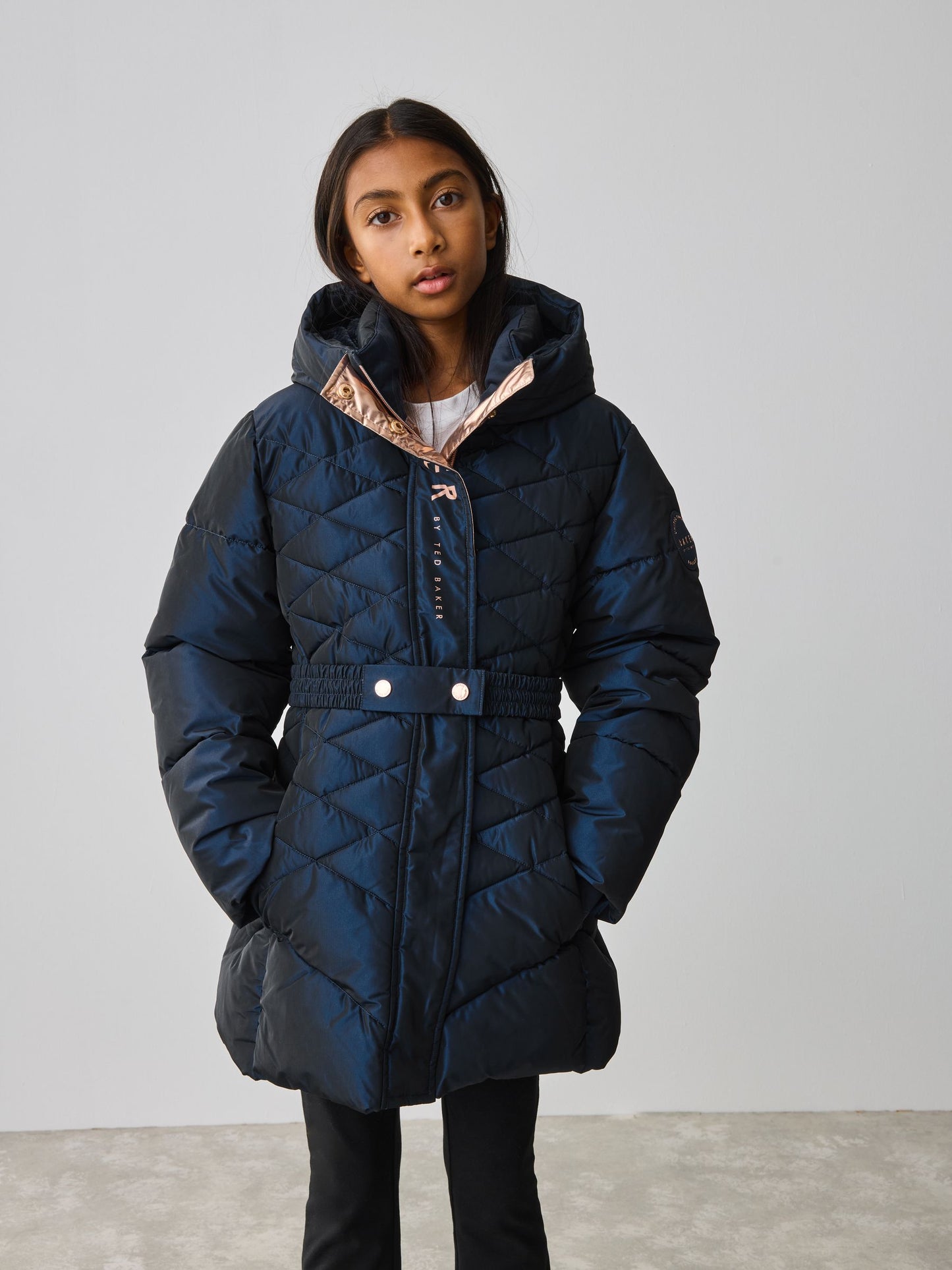 Baker by Ted Baker Shower Resistant Midweight Belted Padded Coat image 3