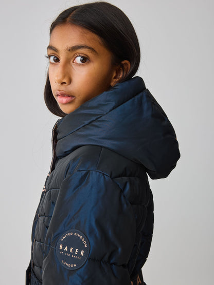 Baker by Ted Baker Shower Resistant Midweight Belted Padded Coat image 6