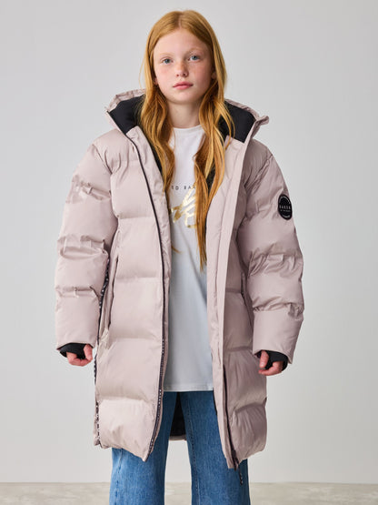 Baker by Ted Baker Girls Shower Resistant Longline Padded Coat image 3