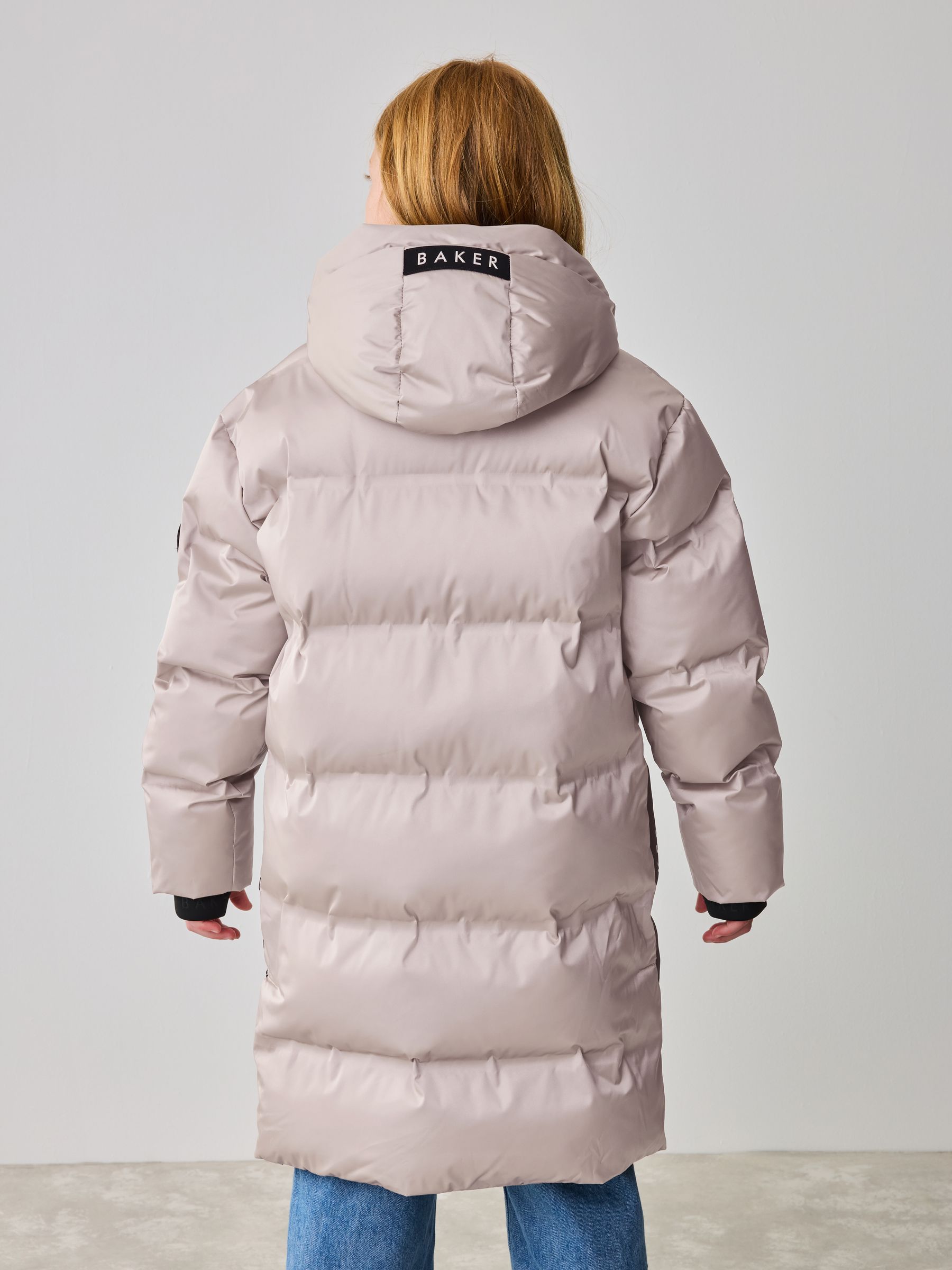 Baker by Ted Baker Girls Shower Resistant Longline Padded Coat image 4