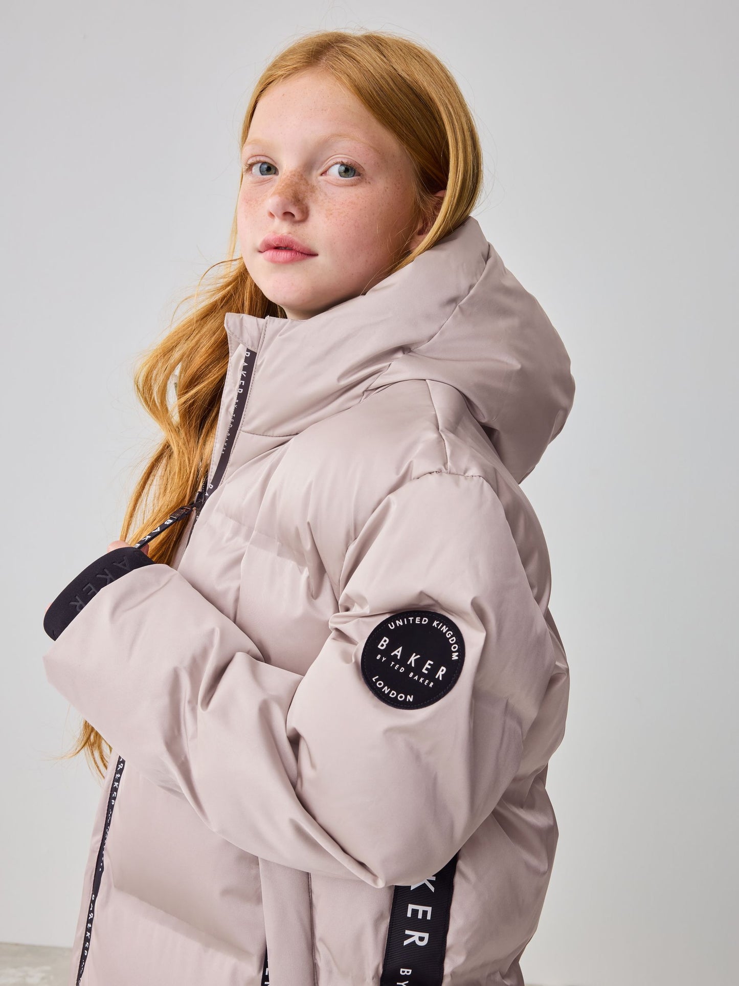 Baker by Ted Baker Girls Shower Resistant Longline Padded Coat image 6