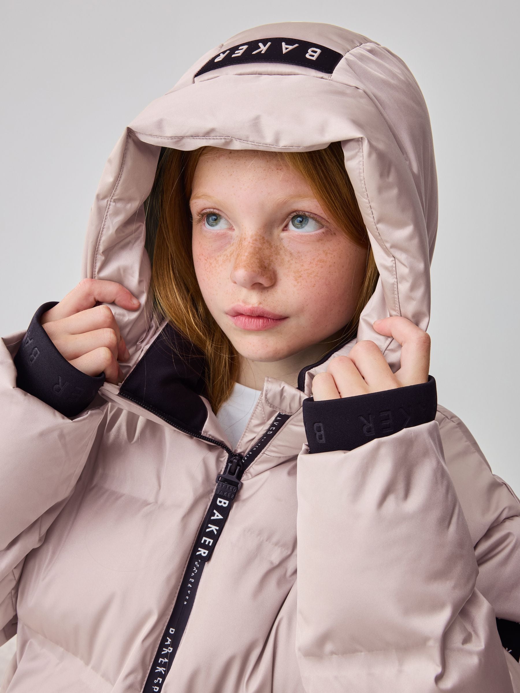 Baker by Ted Baker Girls Shower Resistant Longline Padded Coat image 7
