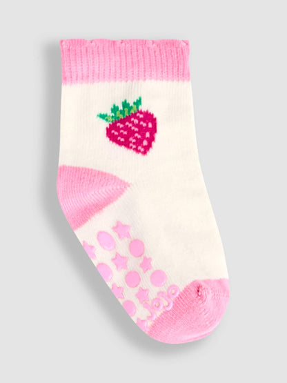 JoJo Maman Bébé Red 5-Pack Socks image 3
