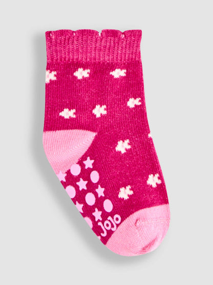 JoJo Maman Bébé Red 5-Pack Socks image 4