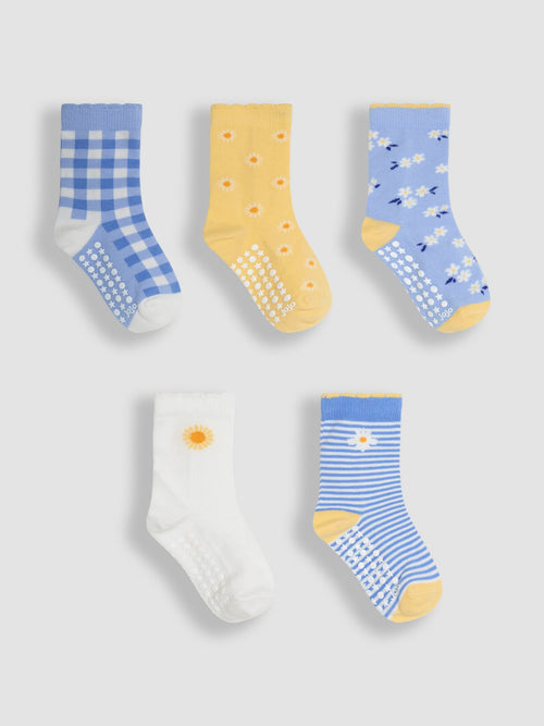 JoJo Maman Bébé Blue Socks 5 Pack image 1