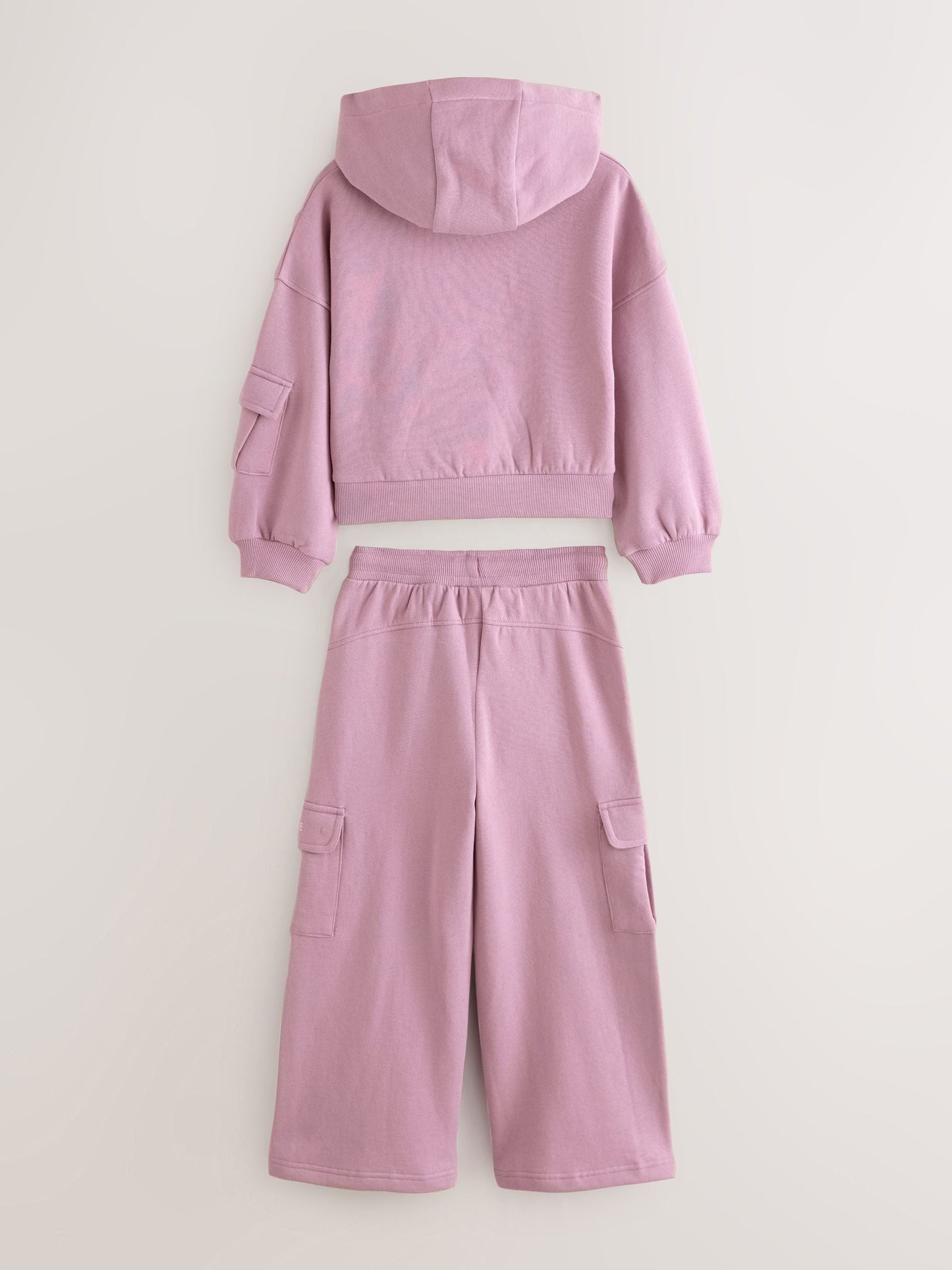 Baker by Ted Baker Purple 2 Piece Hoodie and Cargo Wide Leg Joggers Set