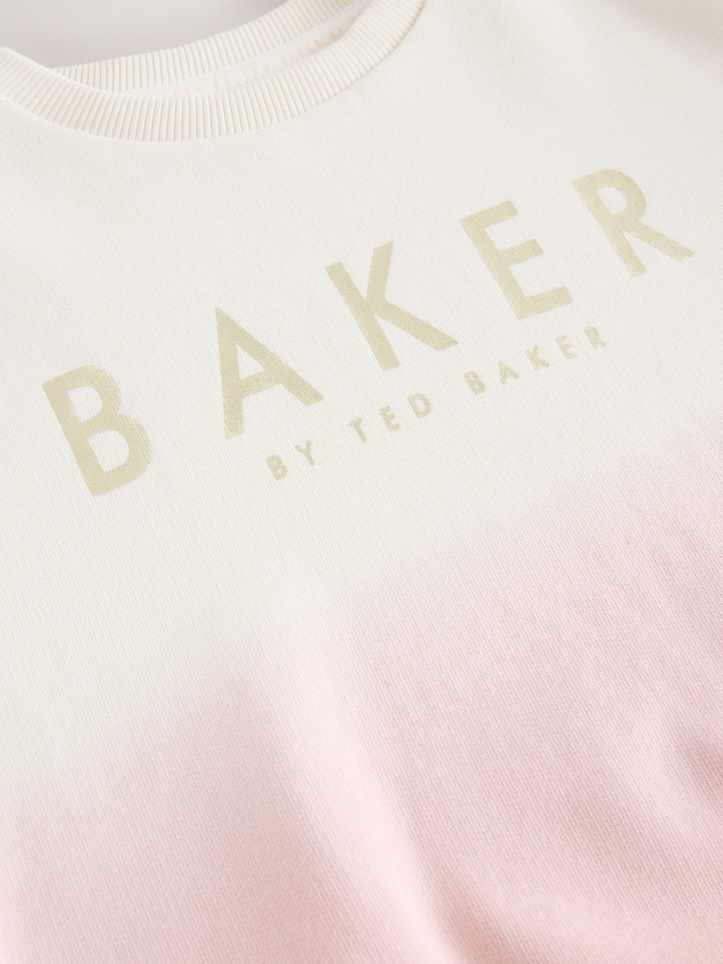 Baker by Ted Baker Pink/Lilac 2 Piece Ombre Sweatshirt  & Shorts Set image 11