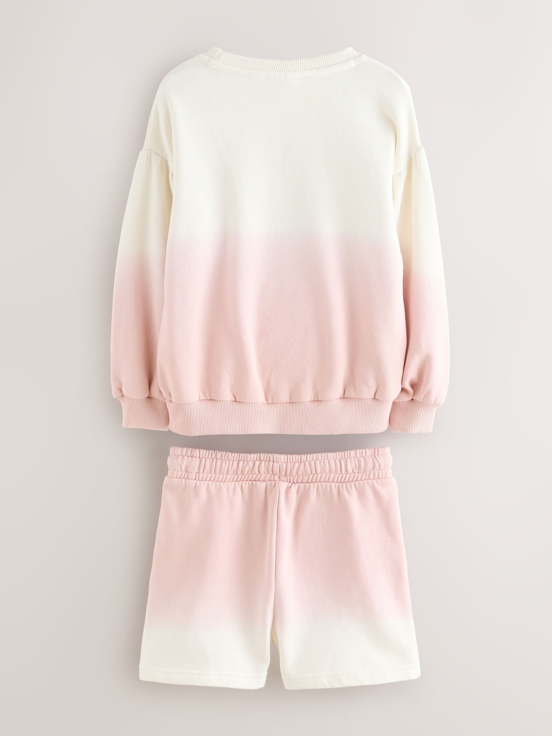 Baker by Ted Baker Pink/Lilac 2 Piece Ombre Sweatshirt  & Shorts Set image 6