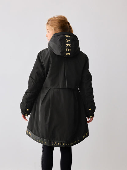 Baker by Ted Baker Shower Resistant Branded Hem Raincoat image 2
