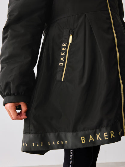 Baker by Ted Baker Shower Resistant Branded Hem Raincoat image 7