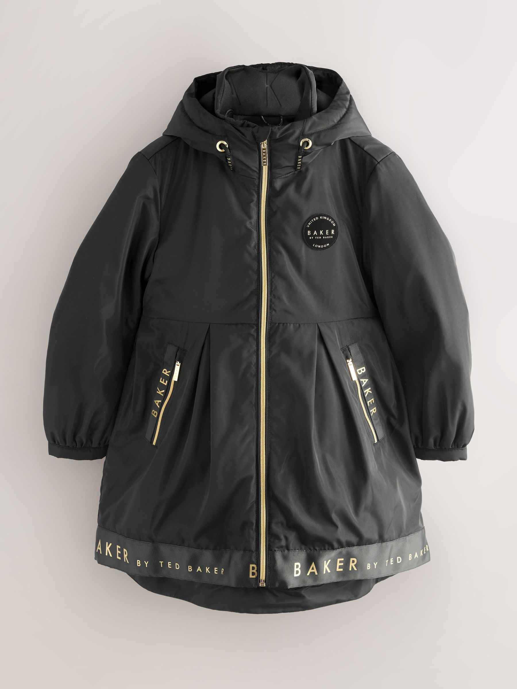 Baker by Ted Baker Shower Resistant Branded Hem Raincoat image 8