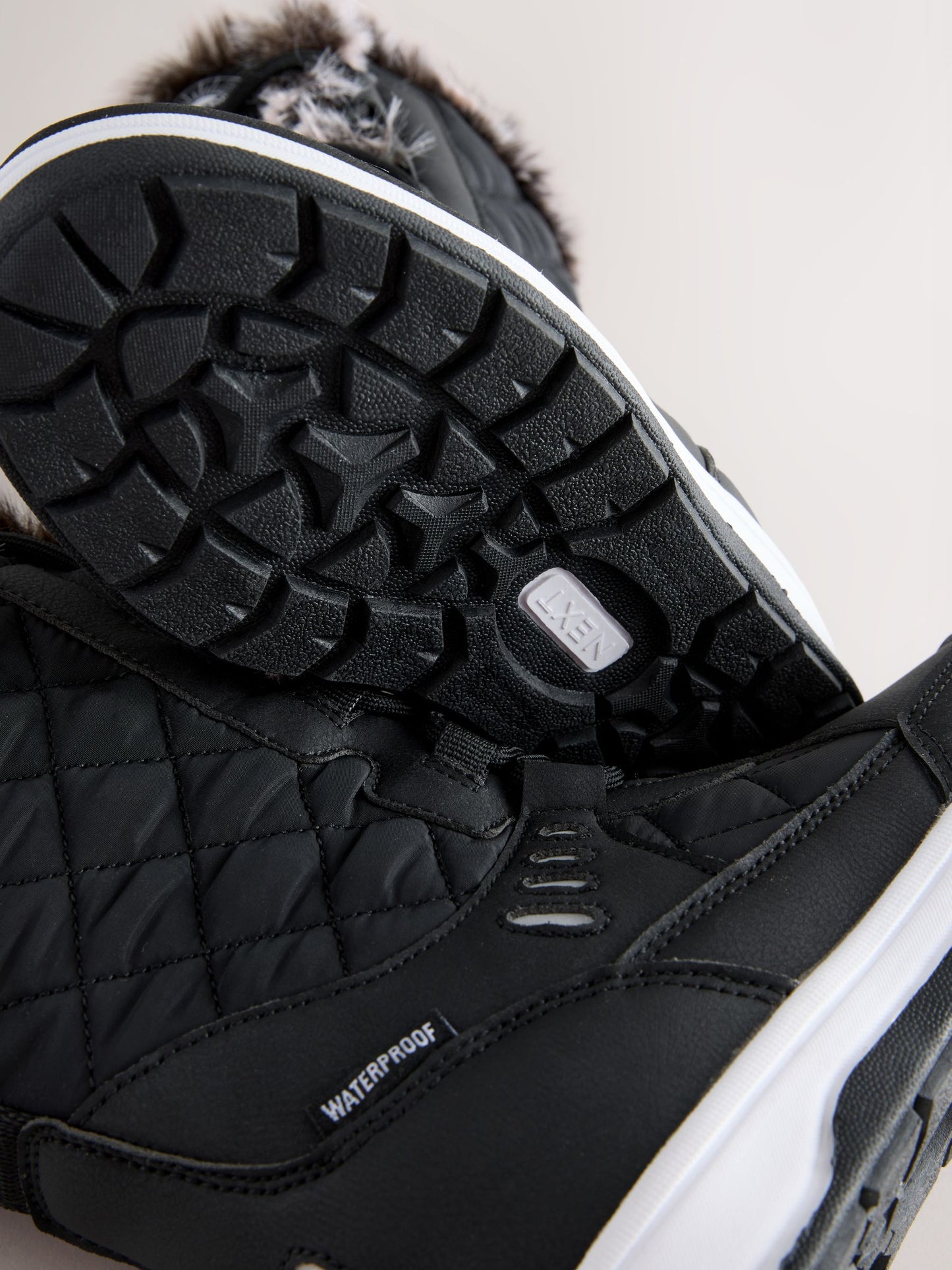 Black Standard Fit (F) Waterproof Snow Boots image 3