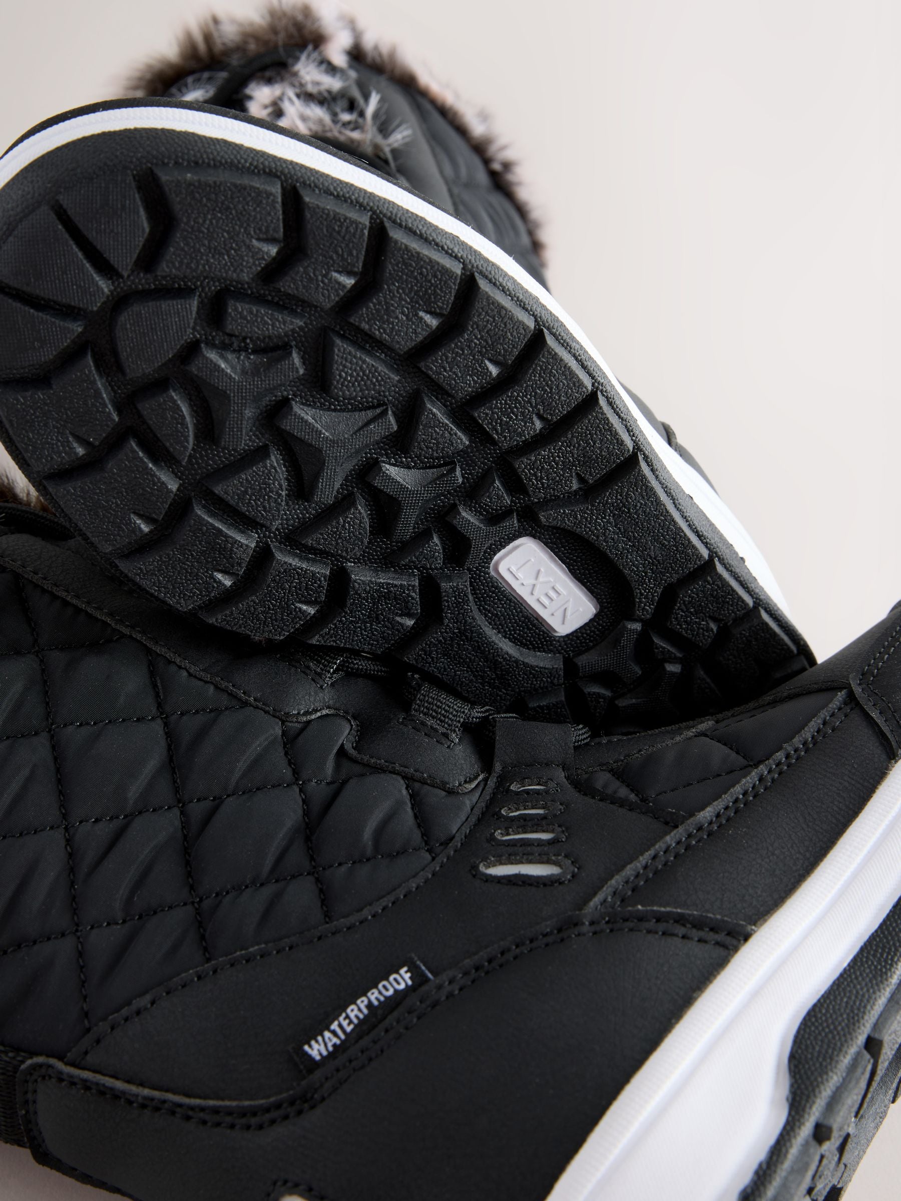 Black Standard Fit (F) Waterproof Snow Boots image 3