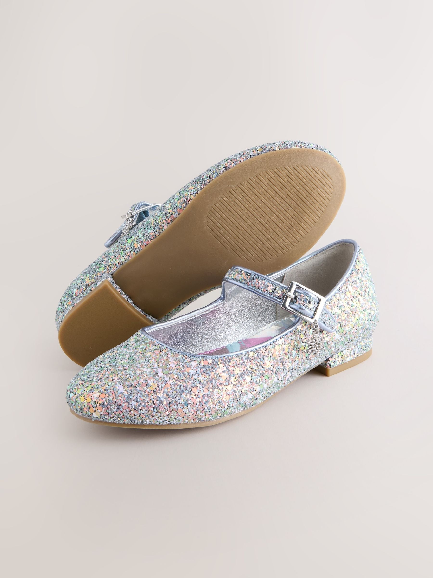 Dsiney Kidz - Blue Glitter Frozen Mary Jane Shoes image 3