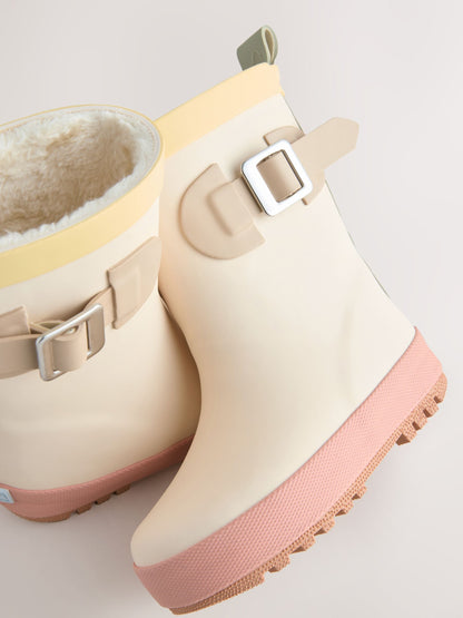 Neutral Colourblock Buckle Wellies image 5
