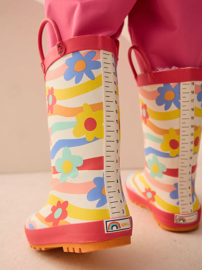 Multi Rainbow Handle Wellies image 2