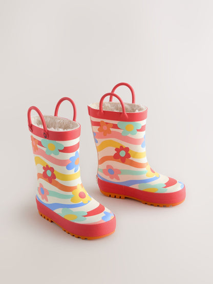 Multi Rainbow Handle Wellies image 4