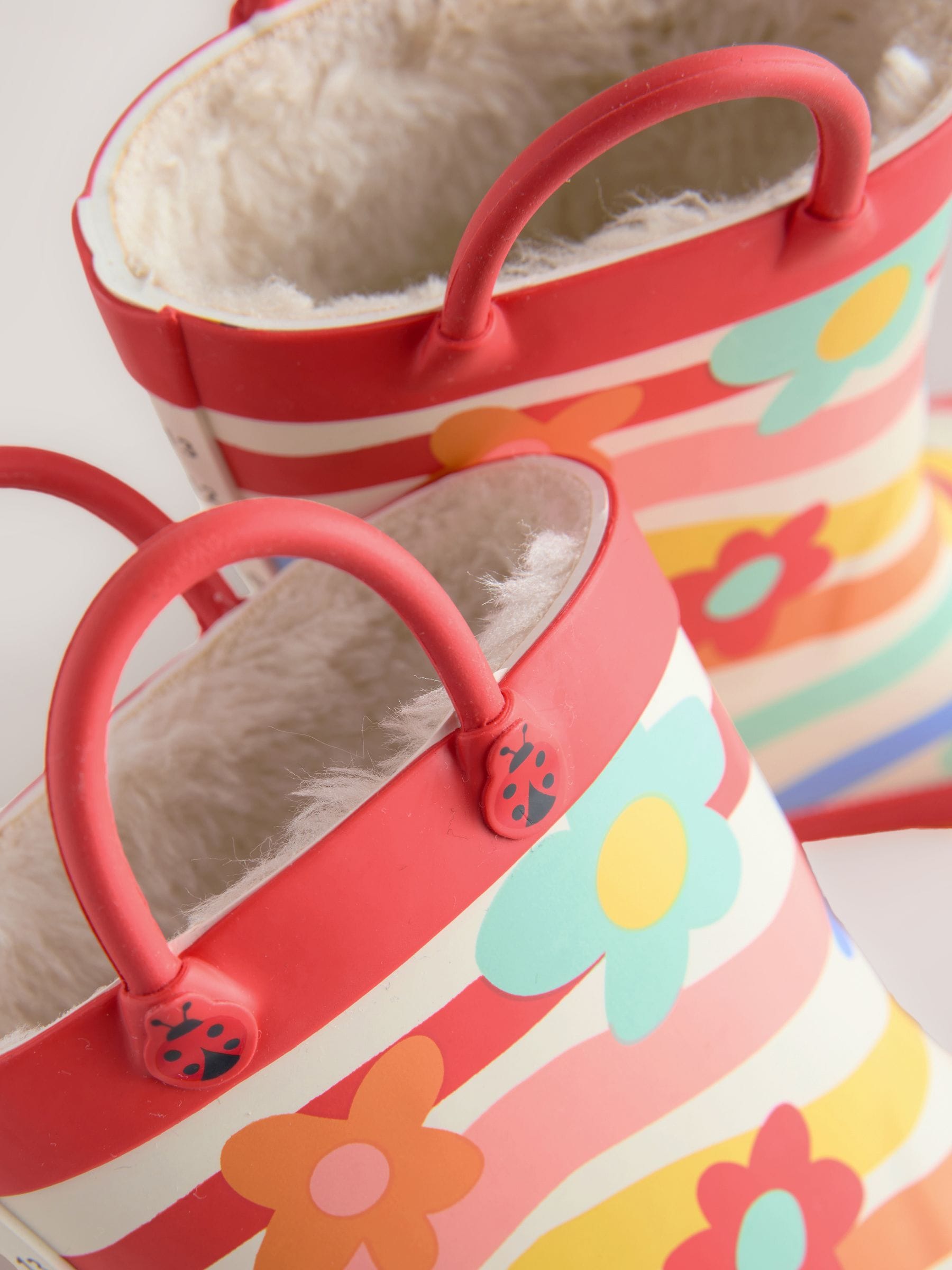 Multi Rainbow Handle Wellies image 6