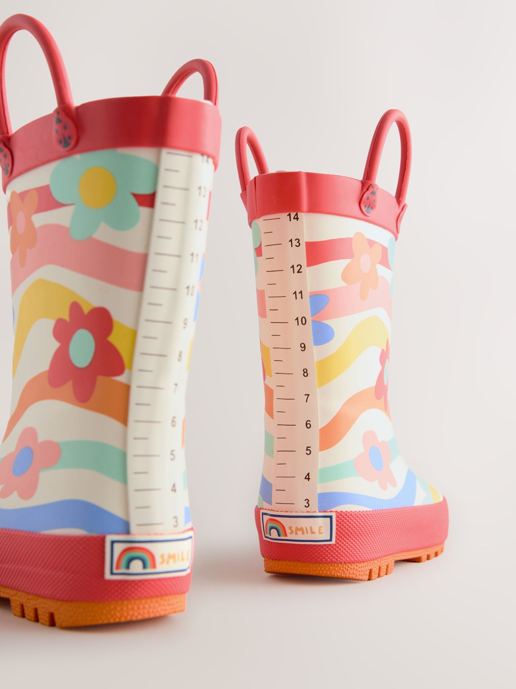 Multi Rainbow Handle Wellies image 7