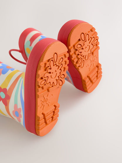 Multi Rainbow Handle Wellies image 8