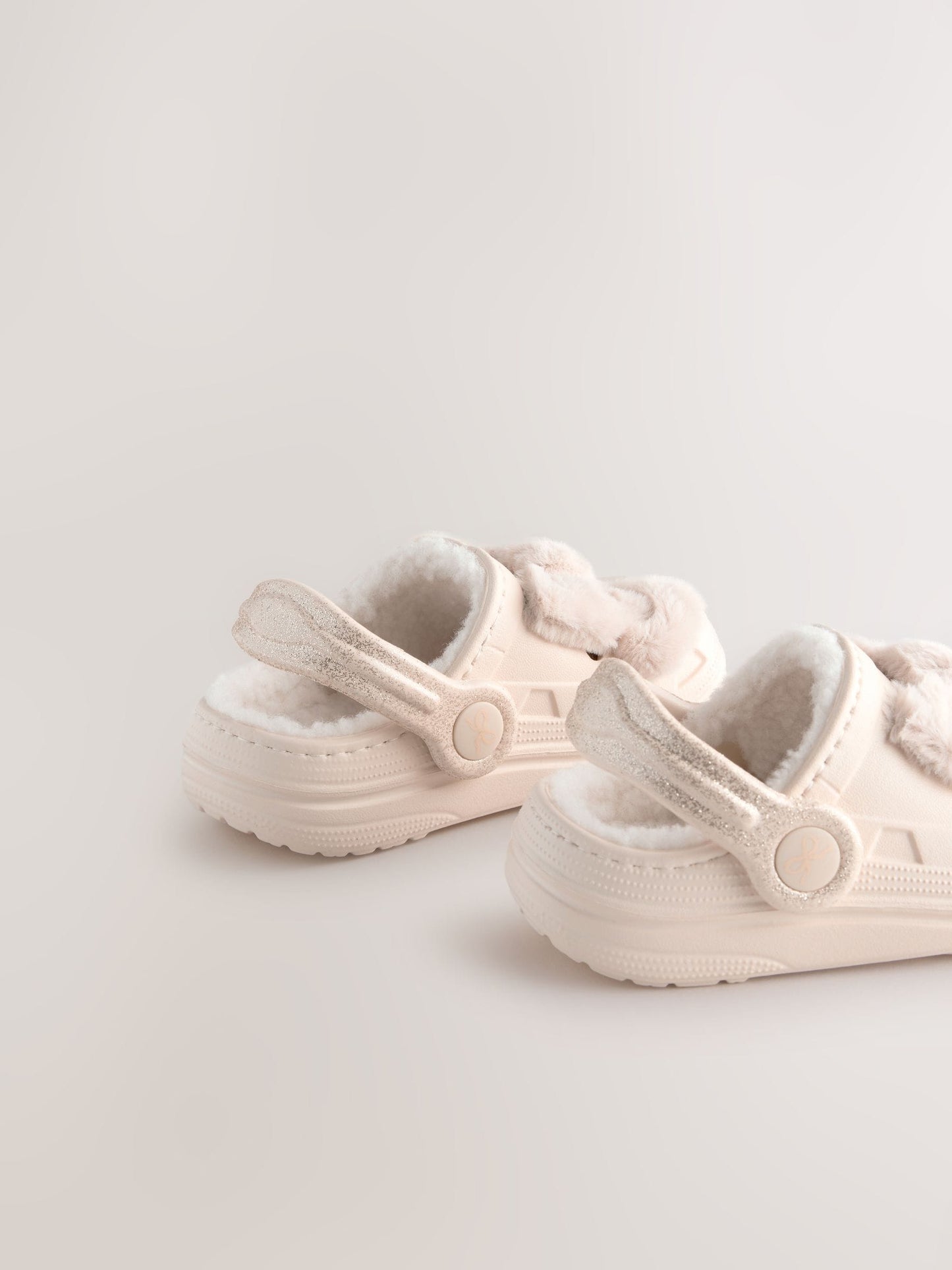 Bone Faux Fur Lined Clog Slippers image 5