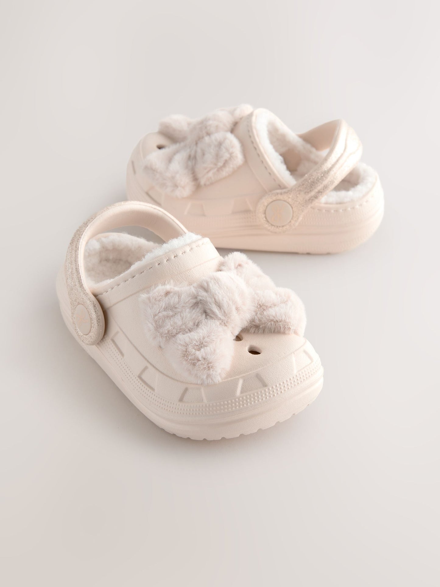 Bone Faux Fur Lined Clog Slippers image 5