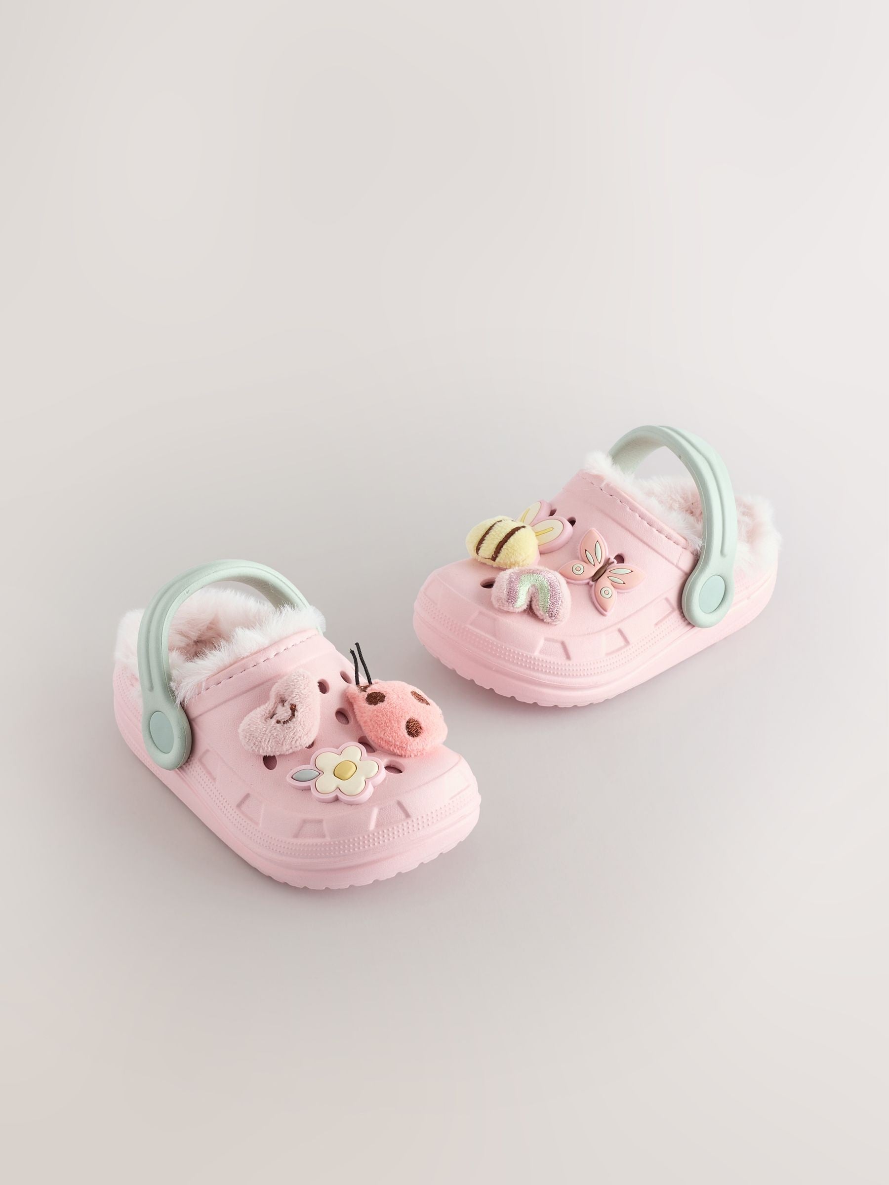 Multi Faux Fur Lined Clog Slippers image 3