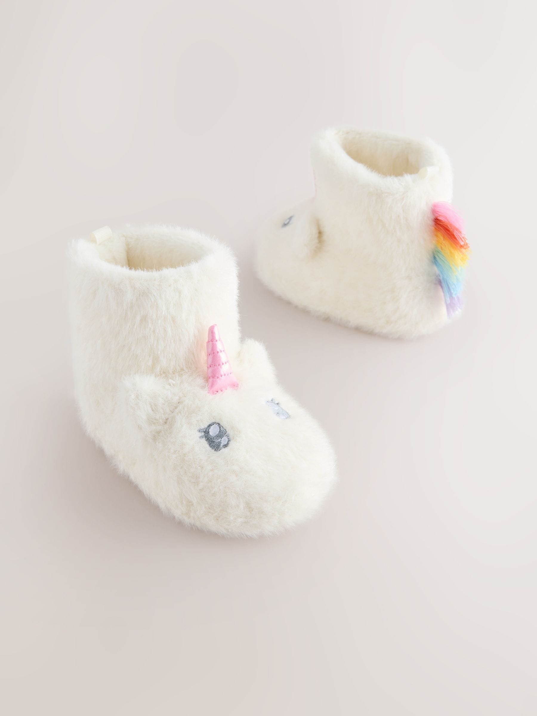 White Unicorn Slipper Boots image 2