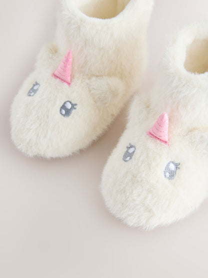 White Unicorn Slipper Boots image 4