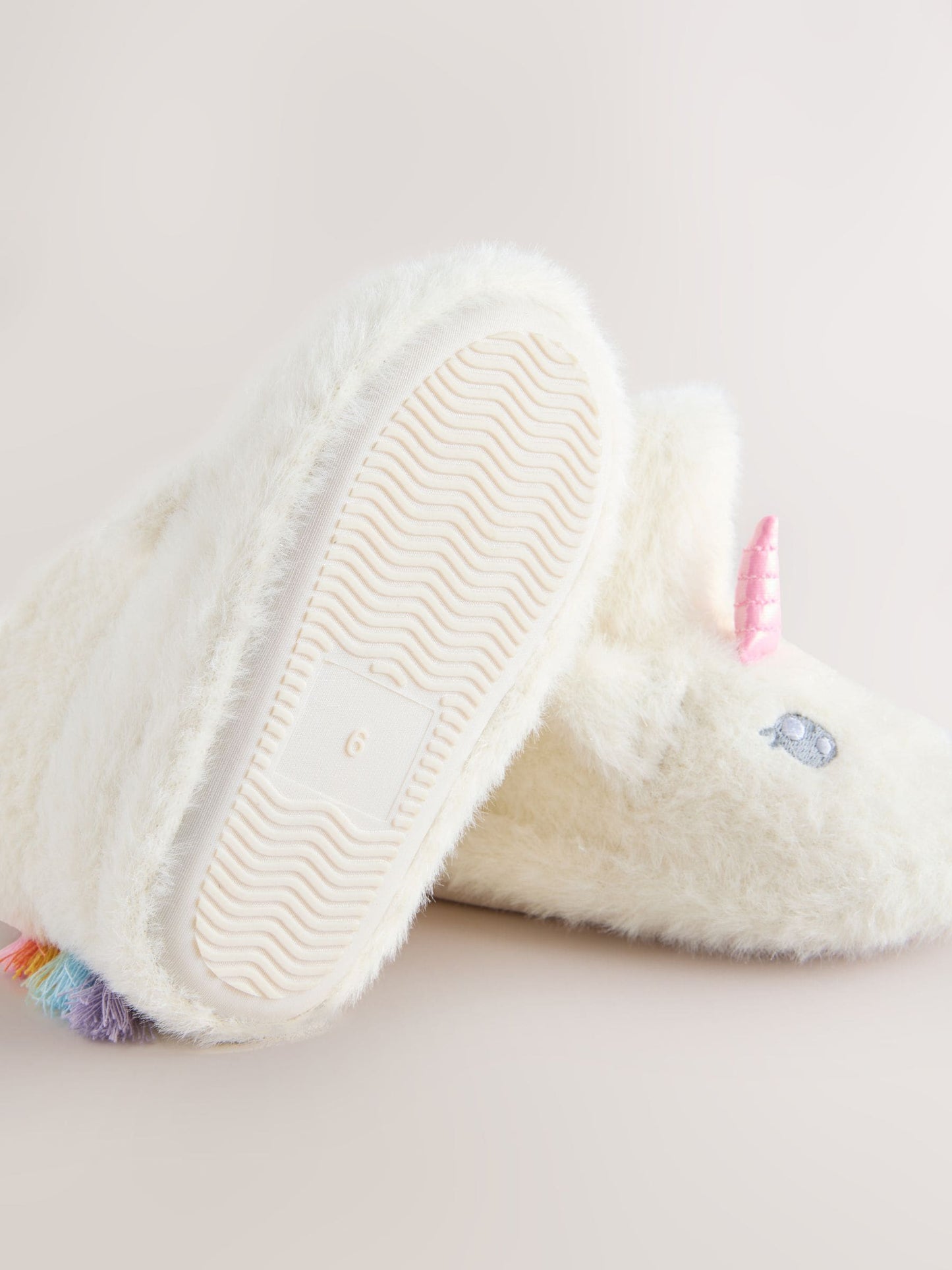 White Unicorn Slipper Boots image 6