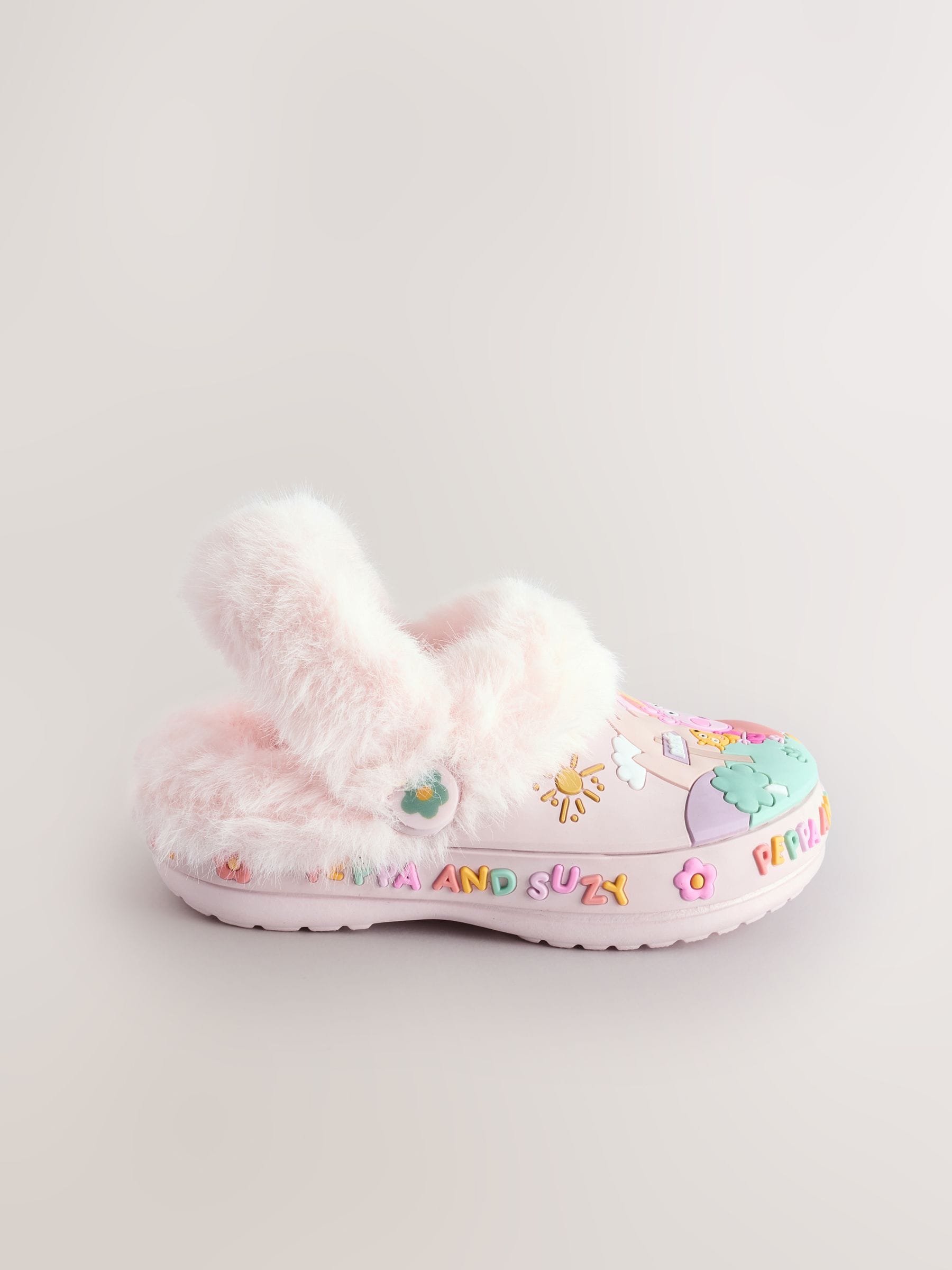 Pink Peppa Pig Cosy Lined Slipper Clogs image 6