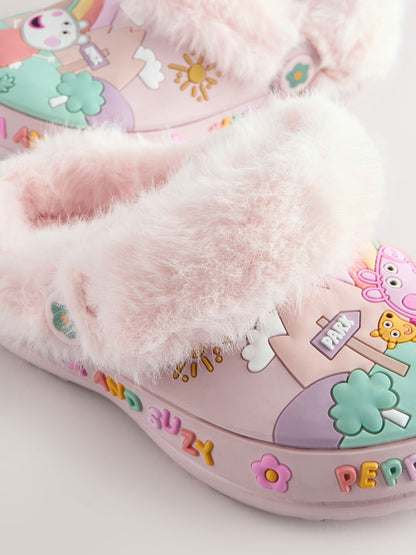 Pink Peppa Pig Cosy Lined Slipper Clogs image 8