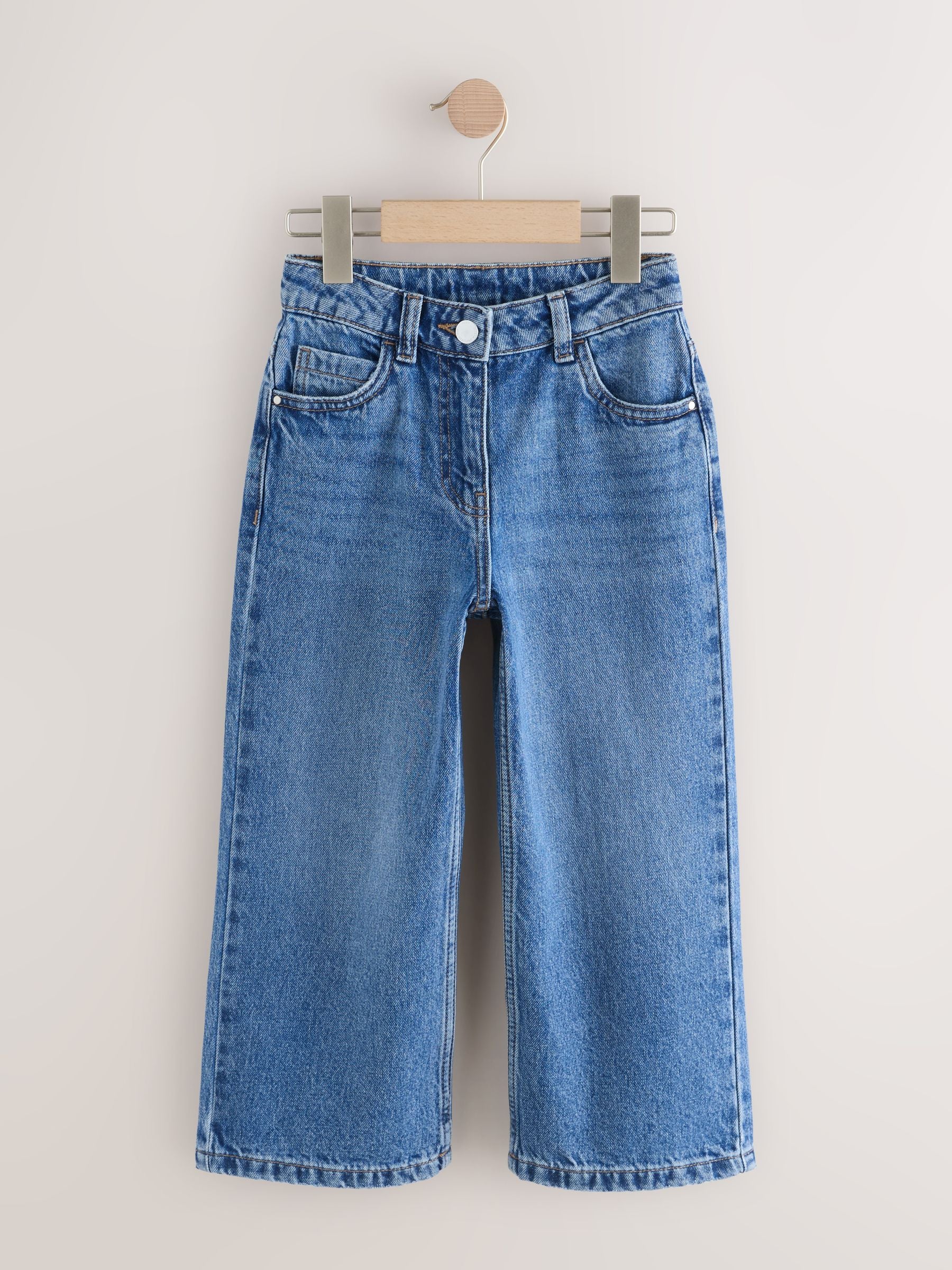 Dsiney Kidz - Mid Denim Blue Wide Leg Jeans (3-16yrs) image 4