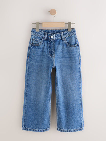 Dsiney Kidz - Mid Denim Blue Wide Leg Jeans (3-16yrs) image 4