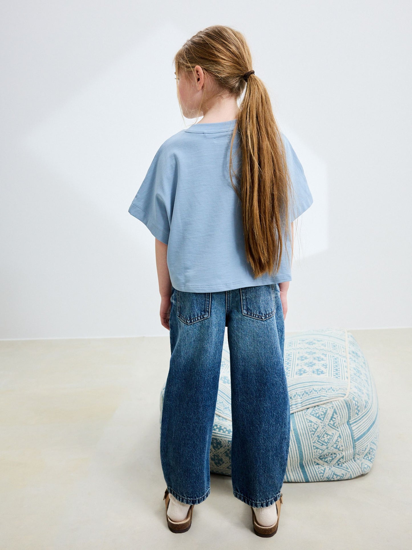 Dsiney Kidz - Mid Blue Denim Barrel Jeans (3-16yrs) image 2