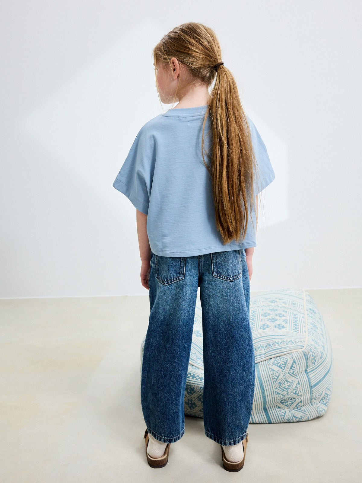 Dsiney Kidz - Mid Blue Denim Barrel Jeans (3-16yrs) image 2