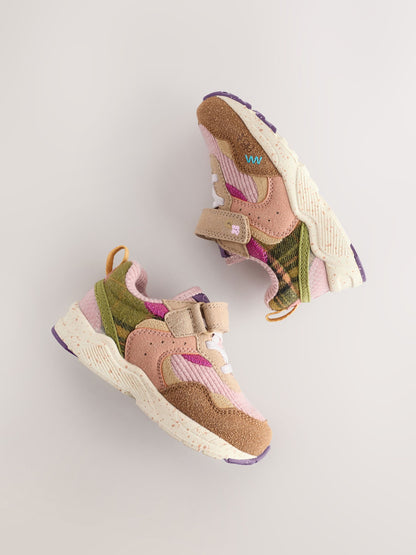 Multi Standard Fit (F) Elastic Lace Touch Fasten Trainers image 5