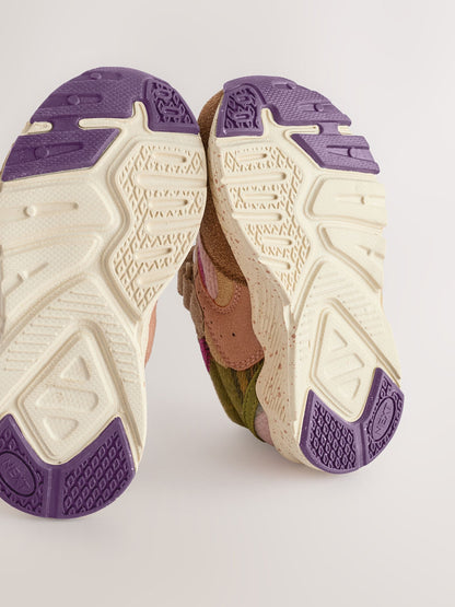 Multi Standard Fit (F) Elastic Lace Touch Fasten Trainers image 7