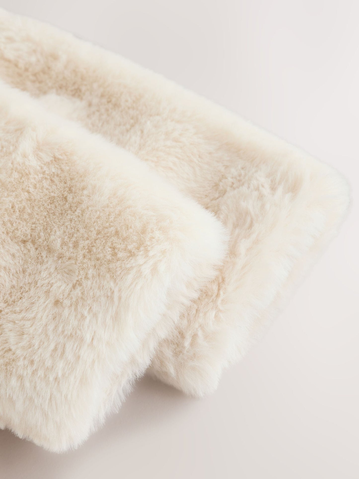 White Faux Fur Hooded Baby Jacket (0mths-2yrs)