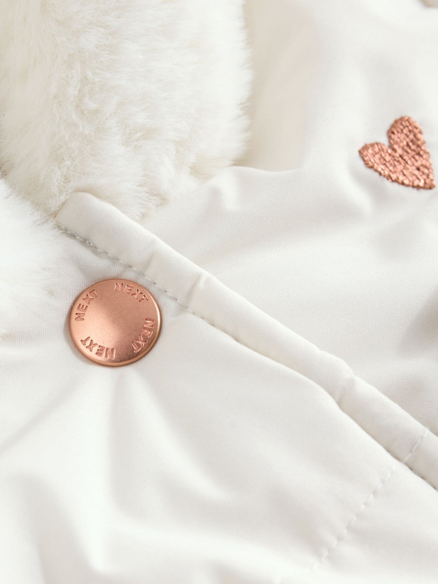 White Bow Puffer Baby Jacket (0mths-2yrs)