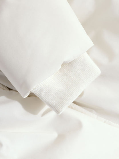 White Bow Puffer Baby Jacket (0mths-2yrs)