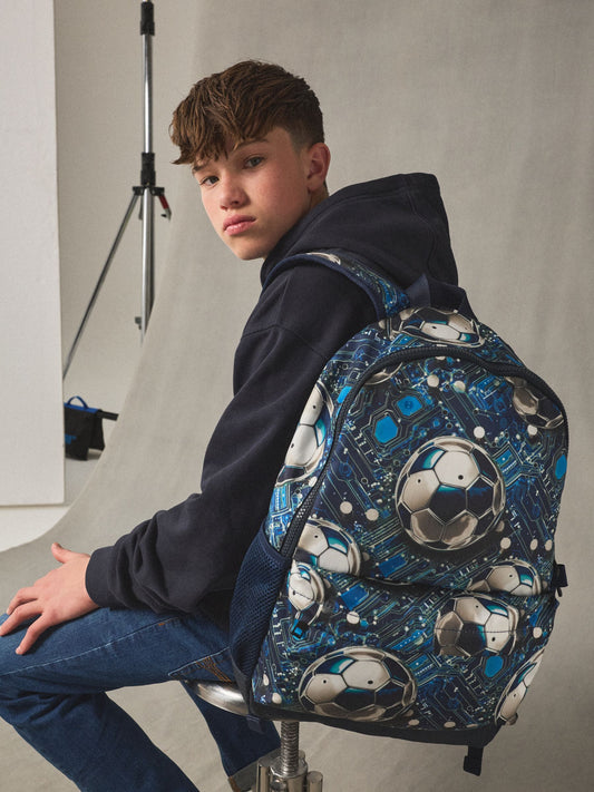 Blue Football Backpack image 1