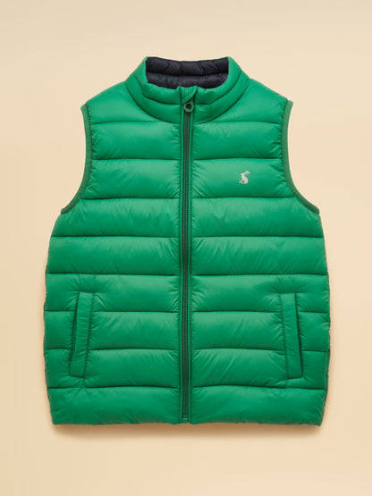Joules Kids' Crofton Green Padded Gilet - image 1