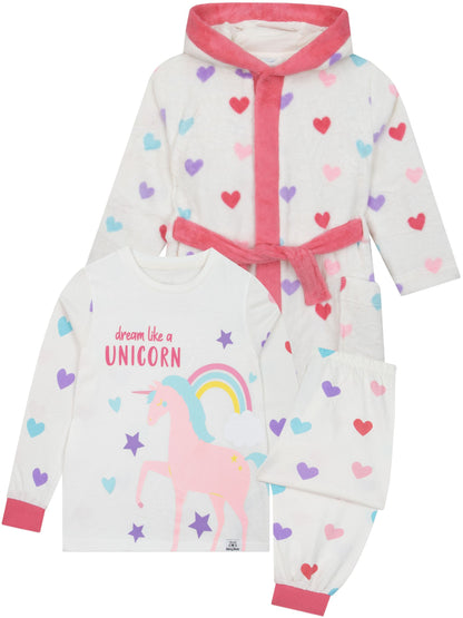 Harry Bear Pink Unicorn Pyjamas And Dressing Gown Set - image 7