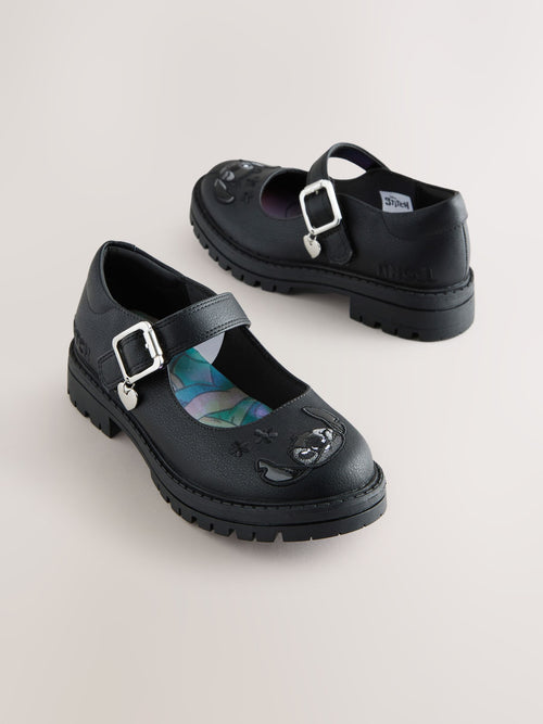 Black Lilo & Stitch Mary Jane School Shoes image 1