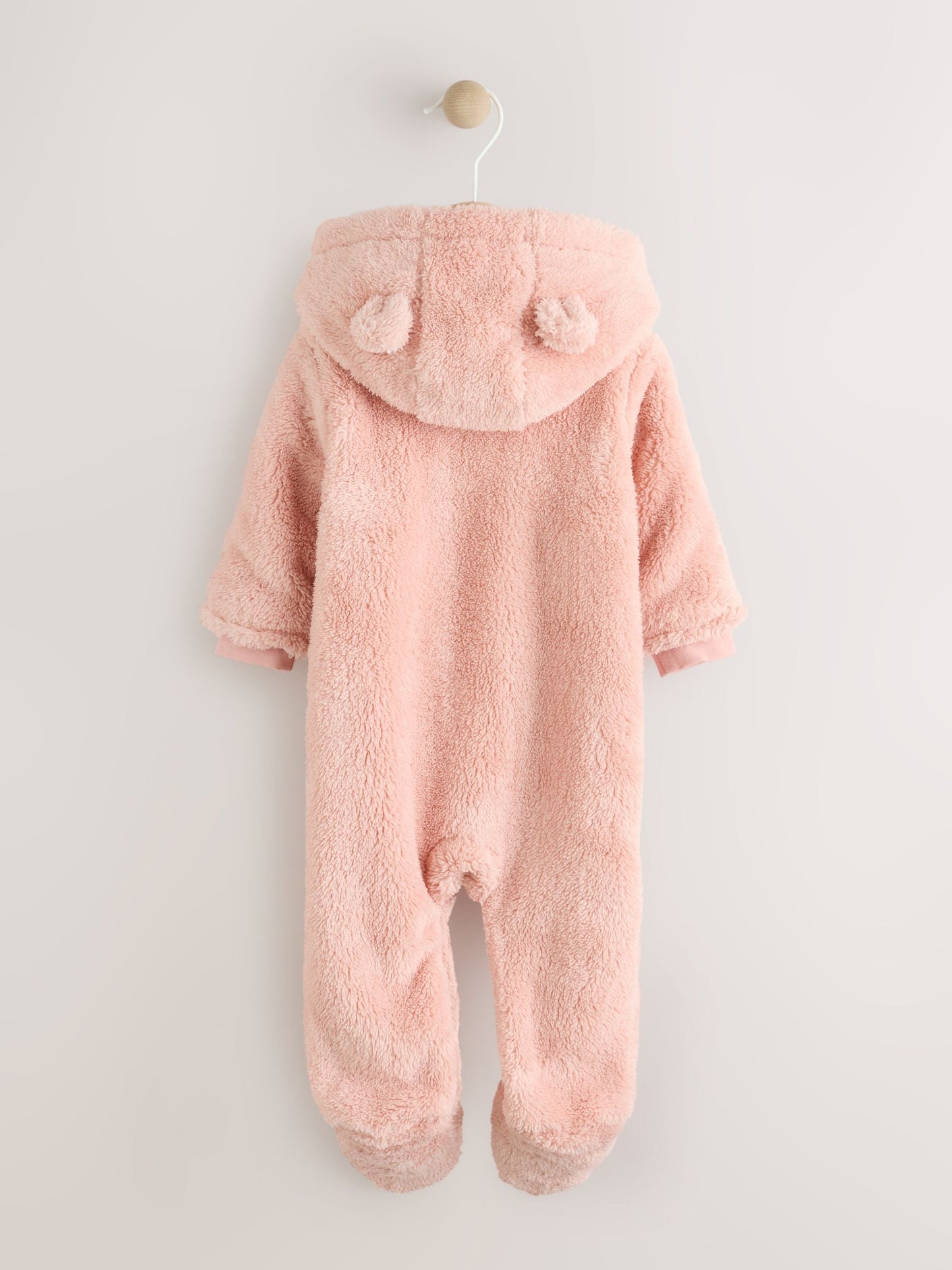 Pink Fleece Baby Pramsuit (0mths-2yrs)