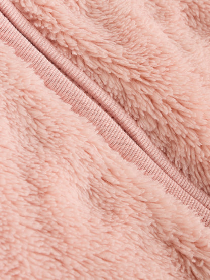 Pink Fleece Baby Pramsuit (0mths-2yrs)