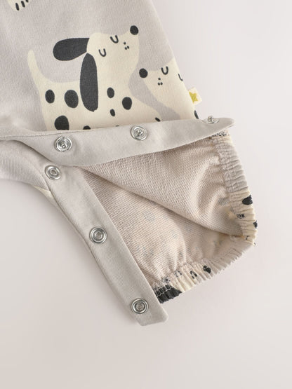 Mono Dog Jersey Dungarees And Bodysuit Baby Set (0mths-2yrs)