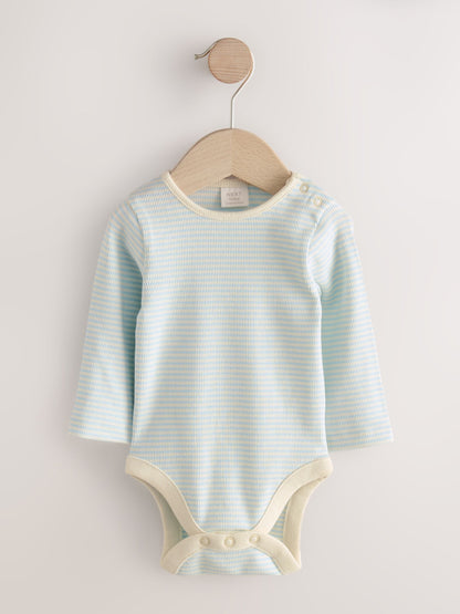 Blue Bear Print Jersey Dungarees And Bodysuit Baby Set (0mths-2yrs)